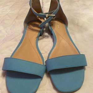 Sandals/faux leather/never worn/NWOT